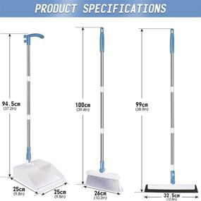 img 3 attached to Dustpan Set Upright Extendable Squeegee Kitchen