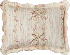 img 2 attached to 🌹 Full/Queen Quilt Set - Greenland Home Antique Rose: Enhance Your Décor with an Antique Rose Inspired Design