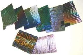 img 2 attached to 💎 Dichromagic Jeweler's Scrap - Coe96 Black Fusible Dc111 - 1 Lb Dichroic Glass