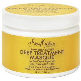 img 4 attached to 🌿 SheaMoisture Deep Treatment Masque: Nourish & Restore Dry, Damaged or Transitioning Hair w/ Raw Shea Butter, Sea Kelp & Argan Oil - 12 oz