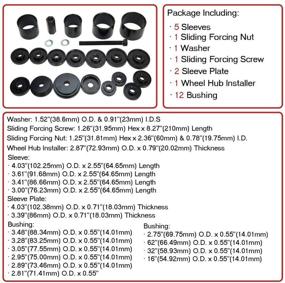 img 3 attached to 🔧 Набор адаптеров для подшипников переднего привода FWD - 23-частый комплект инструментов для снятия и установки от MOSTPLUS