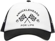 🧢 knuckleheads adjustable trucker hat for baby boys - sun mesh baseball cap for infants and toddlers logo