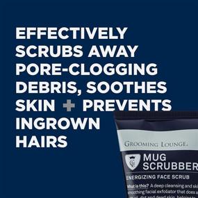 img 1 attached to 🧴 Grooming Lounge Mug Scrubber: Energizing Face Scrub for Men, Facial Exfoliator, Daily Deep Clean Cleanser - Paraben-Free, 4 oz.