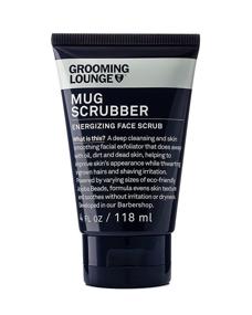 img 4 attached to 🧴 Grooming Lounge Mug Scrubber: Energizing Face Scrub for Men, Facial Exfoliator, Daily Deep Clean Cleanser - Paraben-Free, 4 oz.