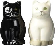 🐱 charming abbott collection ceramic cat salt and pepper shakers - set of 2 logo