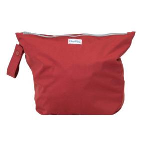 img 1 attached to 👜 GroVia Marsala Reusable Zippered Wetbag for Baby Cloth Diapering and Beyond