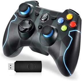 img 4 attached to 🎮 EasySMX Wireless 2.4G Game Controller for PC (Windows XP/7/8/8.1/10) and PS3, Android, Vista, TV Box - Portable Gaming Joystick Handle (Wireless Game Controller Camouflage)