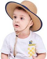 🏖️ convenient foldable beach sun hat for kids - connectyle unisex fedoras boater hat logo