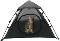 🐱 suay portable pop up cat tents enclosure - large house for outdoor patio & indoor use | ideal for cats, puppies, rabbits, small animals | quick open with option to connect to tunnels logo