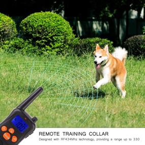 img 3 attached to igingko Dog Training Collar: 1000ft Range, No Harm Shock with Remote - Waterproof, Rechargeable for 2 Dogs, Orange