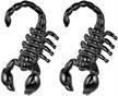 punkyouth gothic scorpion shaped earrings stretched logo