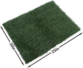 img 3 attached to 🐾 GOLDEN MOON Grass Pee Pad: Premier Artificial Turf Pet Potty Trainer and Replacement Pet Grass Mat for Indoor and Outdoor Use