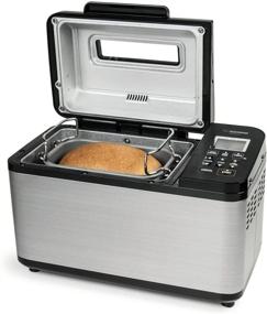 img 1 attached to 🍞 Zojirushi Home Bakery Virtuoso Plus Breadmaker: Perfect 2 lb. Loaf, Sleek Stainless Steel/Black Design