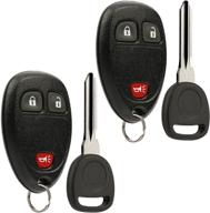 keyless entry remote ignition key fob fits chevy silverado traverse avalanche equinox express/gmc acadia savana sierra/pontiac torrent/saturn vue outlook (15913420) logo