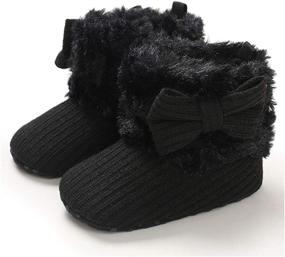 img 4 attached to Stay Warm and Stylish: TIMATEGO Winter Boys' Shoes for Infant and Toddlers