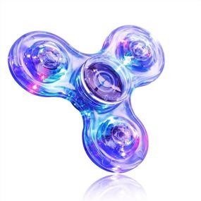 img 4 attached to 🌈 Rainbow Crystal FIGROL Fidget Spinner