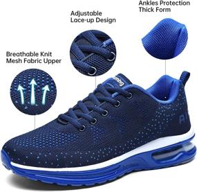 img 3 attached to MEHOTO Mens Air Running Sneakers: Lightweight Sport Shoes for Fitness, Gym, Jogging, Walking - Sizes 7-12.5