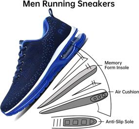 img 1 attached to MEHOTO Mens Air Running Sneakers: Lightweight Sport Shoes for Fitness, Gym, Jogging, Walking - Sizes 7-12.5