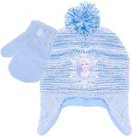 frozen winter glove girls beanie logo