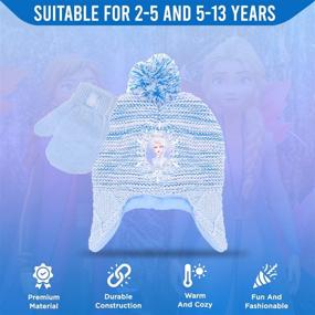 img 2 attached to Frozen Winter Glove Girls Beanie