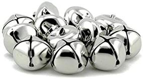 img 3 attached to 🔔 Premium Pack of 50 pcs Silver 1 Inch Christmas Jingle Bells for Stunning Holiday Décor and DIY Crafts