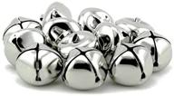 🔔 premium pack of 50 pcs silver 1 inch christmas jingle bells for stunning holiday décor and diy crafts logo