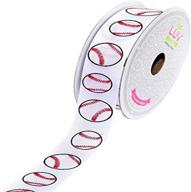 🎾 luv ribbons gso0708-bas: premium 7/8-inch baseball sports ribbon - 10-yard length logo