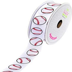 img 1 attached to 🎾 LUV RIBBONS GSO0708-BAS: Premium 7/8-Inch Baseball Sports Ribbon - 10-Yard Length