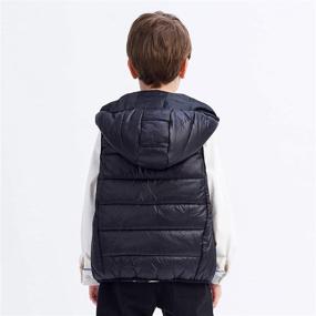 img 1 attached to 🧥 Water-Resistant Sleeveless Lightweight Outwear for Toddler Boys - Jackets & Coats