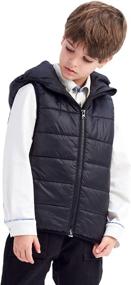 img 4 attached to 🧥 Water-Resistant Sleeveless Lightweight Outwear for Toddler Boys - Jackets & Coats