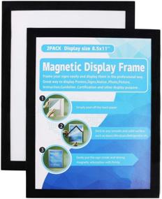 img 4 attached to MaxiFrame Office Window Sign Holder Refrigerator: Organize and Advertise with Style