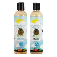 🌿 organic baby curl care shampoo & conditioner set: curls it's a curl 8oz duo logo