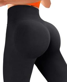 img 3 attached to 👖 RXRXCOCO High Waist Tummy Control Leggings for Women - Ruched Butt Lift Yoga Pants for Workout and Tights