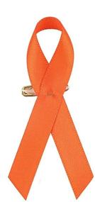 img 4 attached to 🧡 50 Pcs Pre-Formed Orange Satin Awareness Ribbons by Zosenda - Fabric Ribbons with Safety Pins (Already Attached)