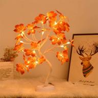 🌳 fldfr artificial tree lamp - maple bonsai tree light: perfect fairy spirit light tree lamp for indoor decoration, parties, weddings & children's gift; battery or usb operated logo