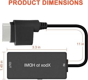 img 2 attached to Enhance Your Gaming Experience with the Xbox 360 to HDMI Converter - HD Link Cable for Xbox 360 and Xbox 360 Slim: Supports 720P and HDMI Connectivity