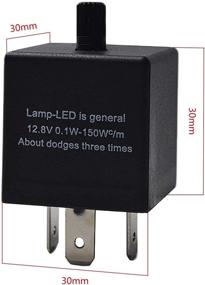 img 1 attached to 🔆 DKMOTORK 0051 LED Turn Signal Light Bulbs Flasher Relay - Adjustable & Electronic - 3-Pin CF13 JL-02 - High Quality - 1PCS