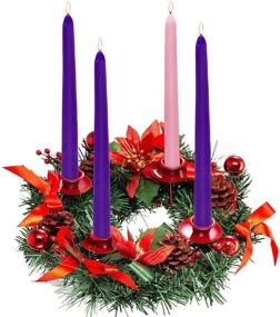 img 4 attached to Romadedi Christmas Advent Wreath Candle