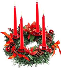 img 3 attached to Romadedi Christmas Advent Wreath Candle