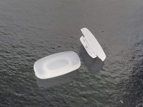 img 4 attached to 👓 Premium Quality 2 Pairs of 12mm x 6mm Square Slip in Silicone Nose Pads for Glasses by LMP Optical Supply