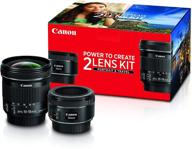 📷 enhance portraits and travel experiences with canon portrait and travel two lens kit: 50mm f/1.8 and 10-18mm lenses (renewed) logo