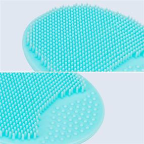 img 2 attached to 🧼 4 Pack Silicone Face Scrubber - Gentle Facial Cleansing Brush for Exfoliation, Blackhead Removal, Acne Treatment, Pore Cleansing, and Cradle Cap Care - Deep Cleaning Skin Care Tool