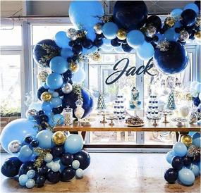 img 3 attached to Pateeha Royal Blue Balloons: Stunning Balloon Garland Arch Kit for Celebrations - 125 Pack, 18 In, 12 In, 5 In - Perfect for Baby Showers, Weddings, Birthdays, & Anniversaries