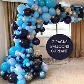 img 1 attached to Pateeha Royal Blue Balloons: Stunning Balloon Garland Arch Kit for Celebrations - 125 Pack, 18 In, 12 In, 5 In - Perfect for Baby Showers, Weddings, Birthdays, & Anniversaries