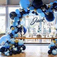 pateeha royal blue balloons: stunning balloon garland arch kit for celebrations - 125 pack, 18 in, 12 in, 5 in - perfect for baby showers, weddings, birthdays, & anniversaries logo