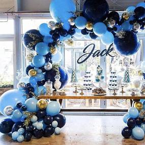 img 4 attached to Pateeha Royal Blue Balloons: Stunning Balloon Garland Arch Kit for Celebrations - 125 Pack, 18 In, 12 In, 5 In - Perfect for Baby Showers, Weddings, Birthdays, & Anniversaries