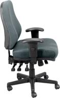 🪑 ultimate comfort and durability: eurotech seating 24/7 swivel charcoal chair in dove charcoal logo