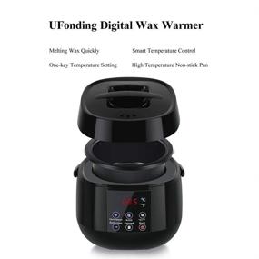 img 3 attached to 💁 Efficient UFonding Waxing Kit: Digital Wax Warmer for At-Home Hair Removal - Perfect for Armpits, Brazilian Bikini Area, and More with Hard Wax!