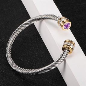 img 3 attached to 💎 Exquisite Birthstone Bracelet: Captivating Designer Inspired Jewelry for Birthday Girls