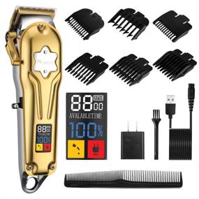 img 4 attached to 💇 Professional Cordless Hair Clippers for Men - SURKER Hair Trimmer, Beard Trimmer, and Body Grooming Kit - Rechargeable